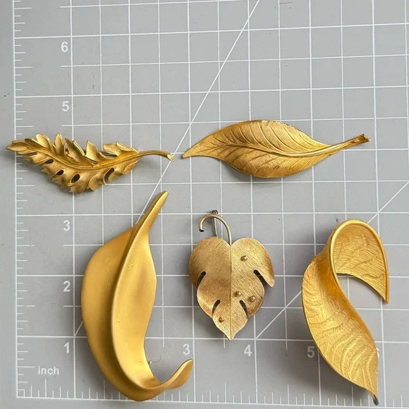 $25 each Vintage Leaf Brooch Lot